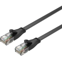 Unitek 1M, CAT7 Flat Cable - RJ45 (8P8C) M to M, Black