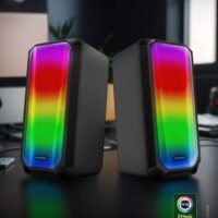 Microdigit RAIDER Gaming speakers for 10W with RGB Light