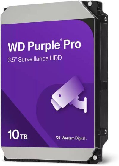 WD Purple Pro 10TB SATA HDD – 512MB Cache – All-Day Reliability for Pro Surveillance - Oryx Computers Qatar