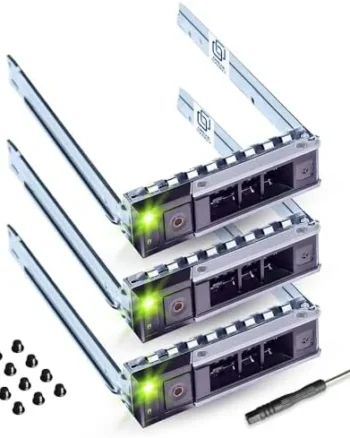 3.5″ Hard Drive Caddy Pack of 3- Compatible for Dell PowerEdge Servers – SSD SAS SATA NVMe Tray