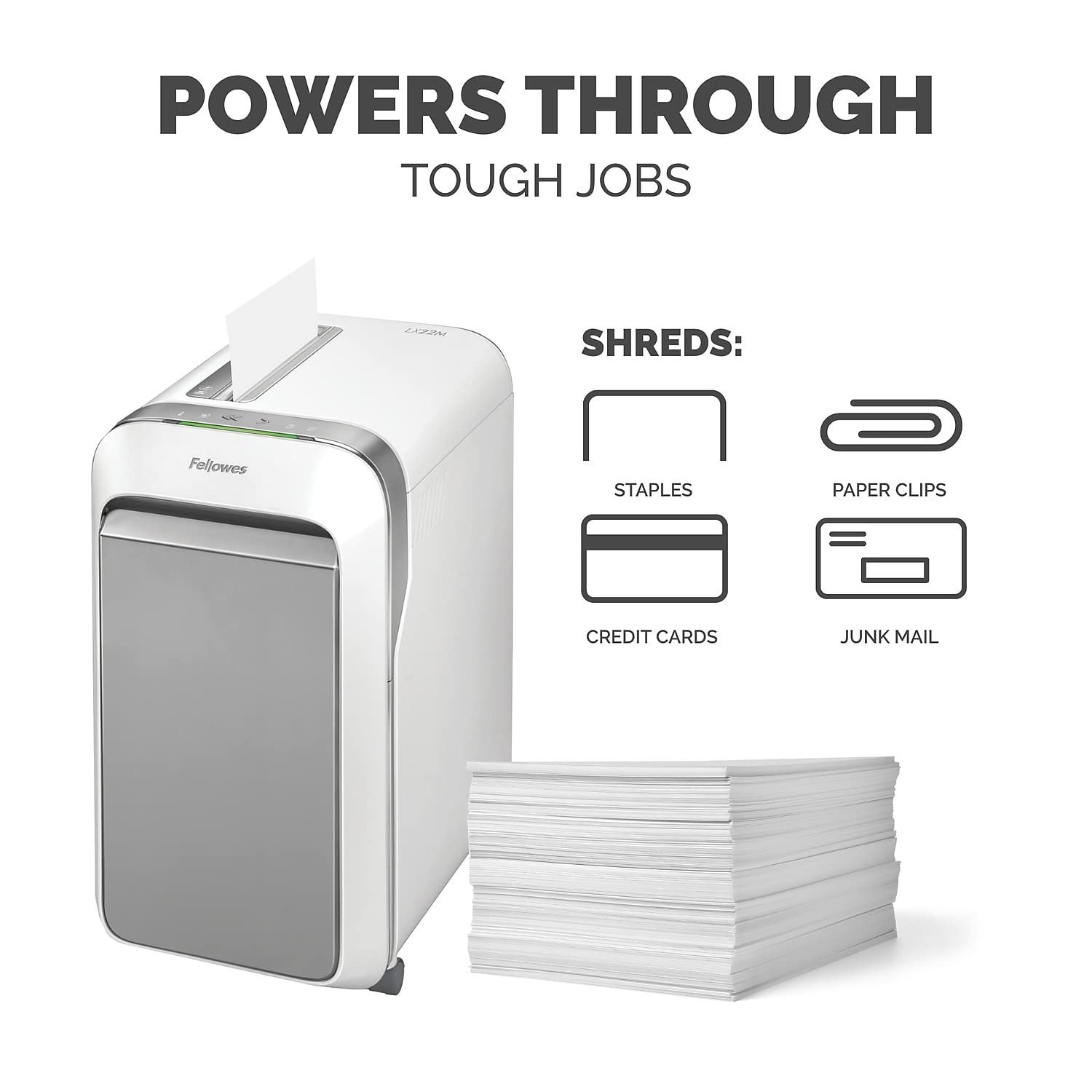 Fellowes Powershred LX220 Micro-Cut Shredder | Maximum Security for Your Confidential Documents - Image 2