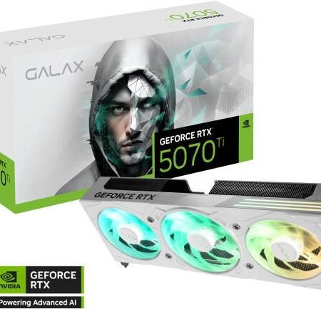 GALAX GeForce RTX 5070 Ti EX Gamer 1-Click OC 16GB GDDR7 White Graphics Card - In Stock Doha