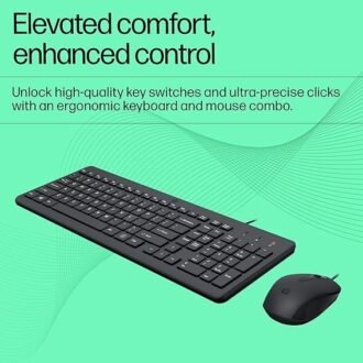 HP 150 Wired Mouse and Keyboard (model 240J7AA)
