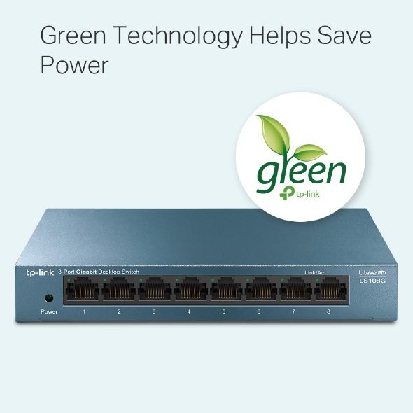 TP-Link LiteWave LS108G 8-Port Gigabit Desktop Switch - Image 4