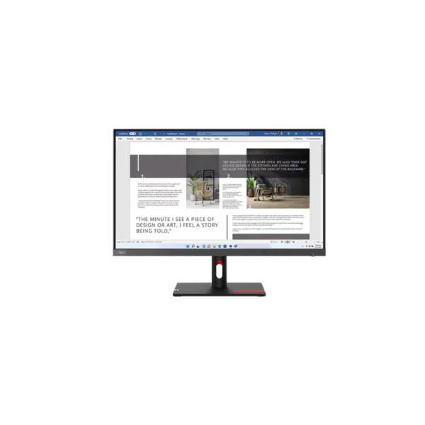 Lenovo ThinkVision S27i-30 – 27-inch Full HD IPS Monitor - Oryx Computers Qatar