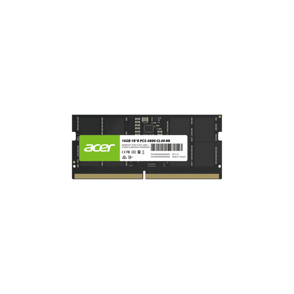 Acer SD200 DDR5 SO-DIMM – 16GB, 5600MHz Laptop Memory