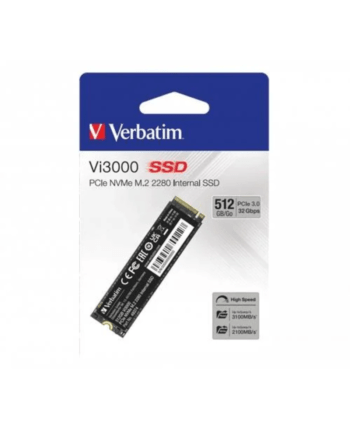 Verbatim Vi3000 SSD – 512GB – PCIe NVMe M.2 Internal