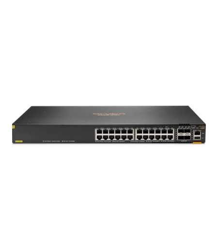 Aruba CX 6300M 24-Port 1GbE Class 4 PoE and 4-Port SFP56 Switch
