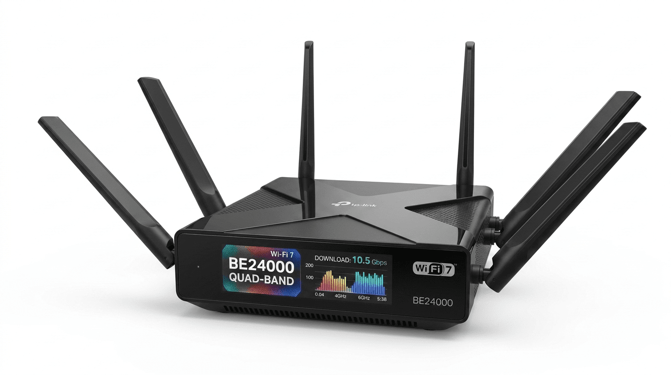 TP-Link Archer BE900 BE24000 Quad-Band Wi-Fi 7 Router