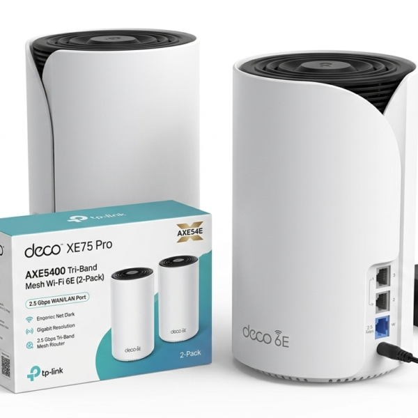 TP-Link Deco XE75 Pro AXE5400 Tri-Band Mesh Wi-Fi 6E (2-Pack)
