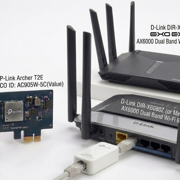 D-Link DIR-X6080Z AX6000 Dual Band Wi-Fi 6 Router