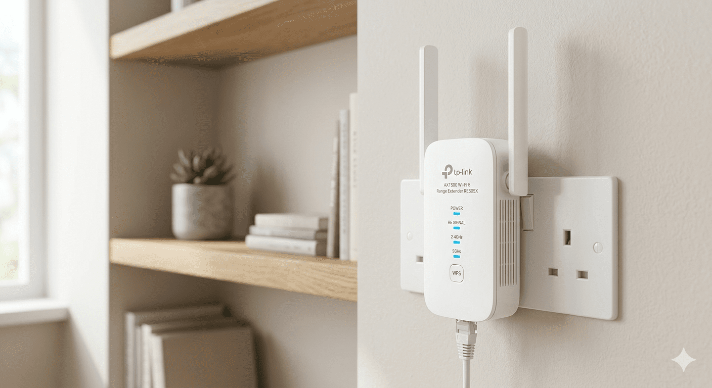 TP-Link RE505X AX1500 Wi-Fi 6 Range Extender - Oryx Computers Qatar