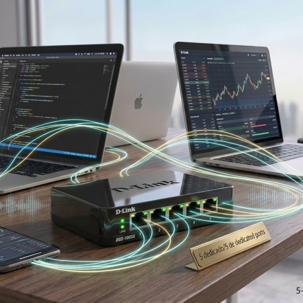 D-Link DGS-1005A 5-Port Gigabit Desktop Switch