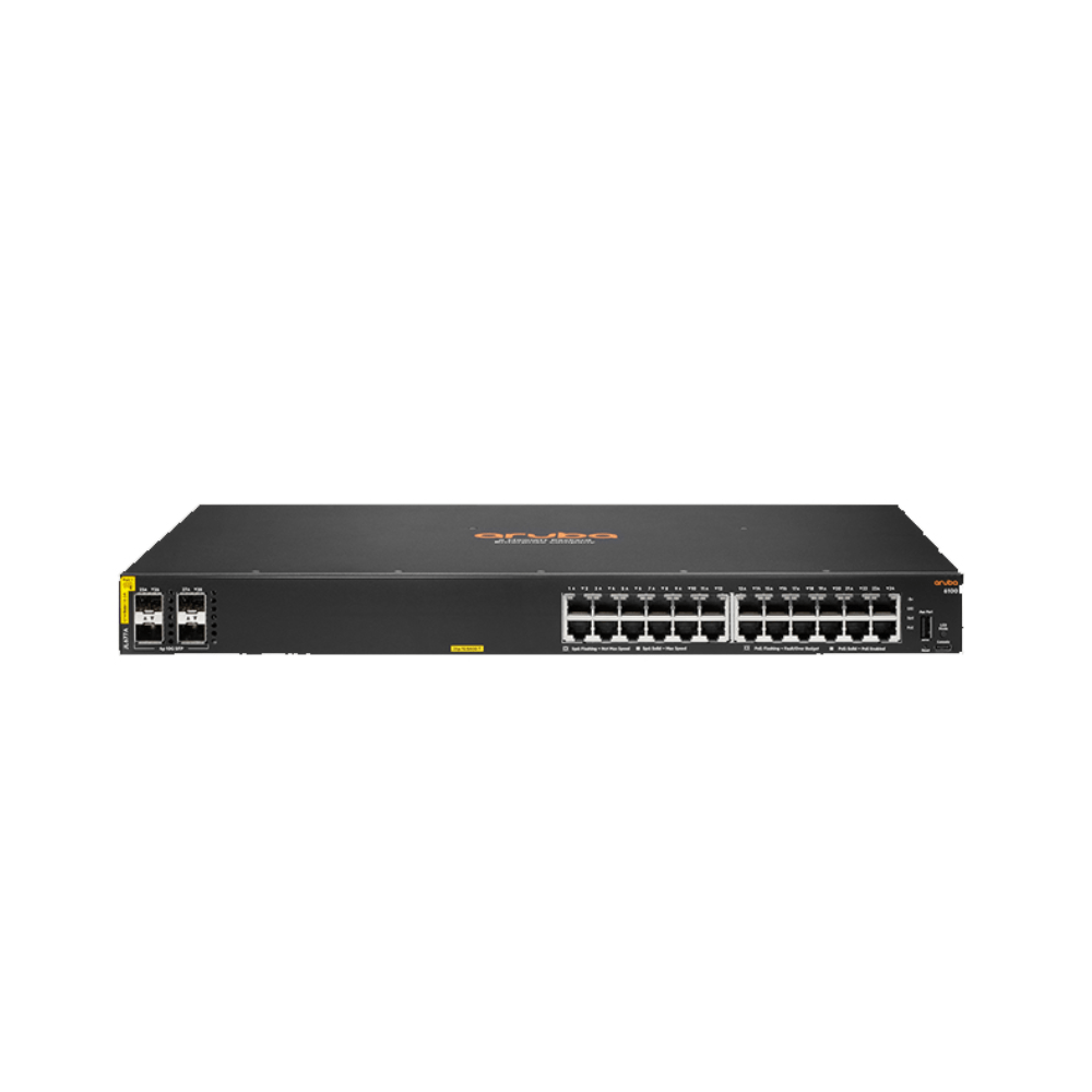Aruba 6100 24G Class4 PoE 4SFP+ 370W Switch (JL677A)